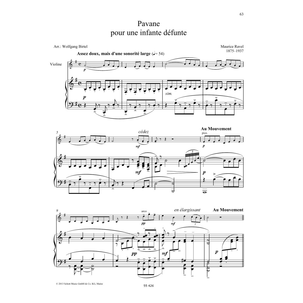 Pavane pour une Infante Défunte